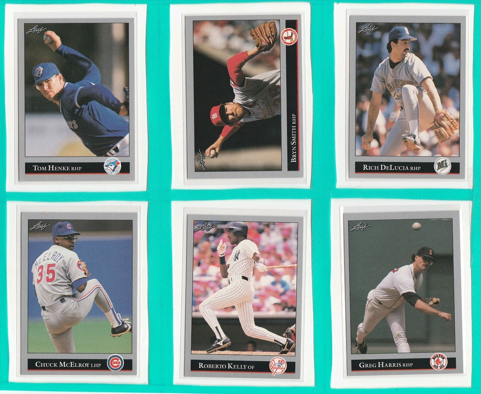 1992 Leaf Greg Harris #154 Boston Red Sox MLB Baseball