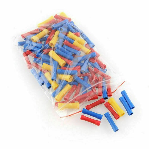 200Pcs Insulated Straight Butt Wire Connectors Electrical Cable Crimp Terminals - Picture 10 of 18