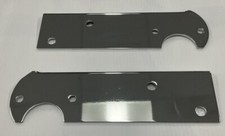 1967-76 Chevrolet Gmc Truck Stepside Rear Tail Light Brackets Stainless Pair New