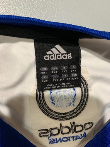 Adidas Nations Men's Athletic Set Drawstring Blue and White Short Sleeved 2XT - Picture 3 of 13