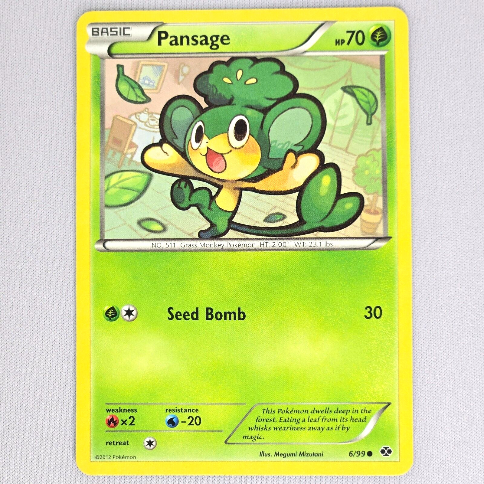Pansage 6/99 Next Destinies Regular Common Pokemon Card TCG English NM