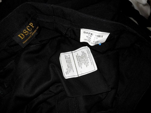 DSCP LADIES" Military Black Trousers Dress Pants Defense Logistics Use Pull Down - Picture 46 of 47