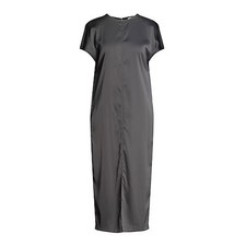 NWT New $232 Skills & Genes Grey Satin Midi Dress Size 6