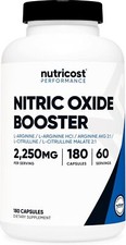 Nutricost Nitric Oxide Booster 2250mg, 180 Capsules - 750mg - 60 Servings