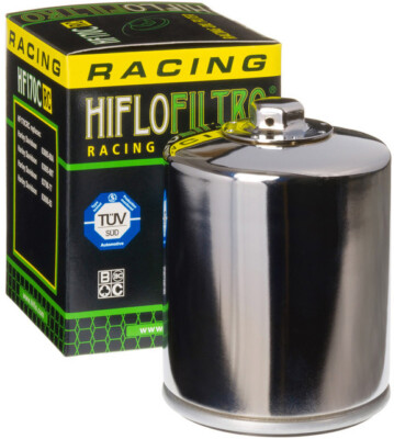 Hi Flo Racing Oil Filters For V-Twin Chrome, Long HF170CRC