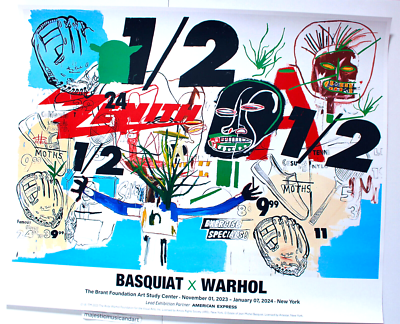 ORIGINAL 2023 JEAN-MICHEL BASQUIAT ANDY WARHOL EXHIBITION