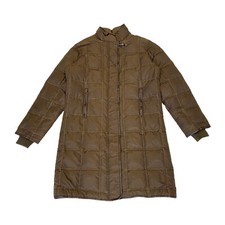 Fay Women's Long Padded Coat | Vintage High End Luxury Designer Brown Puffer Vtg