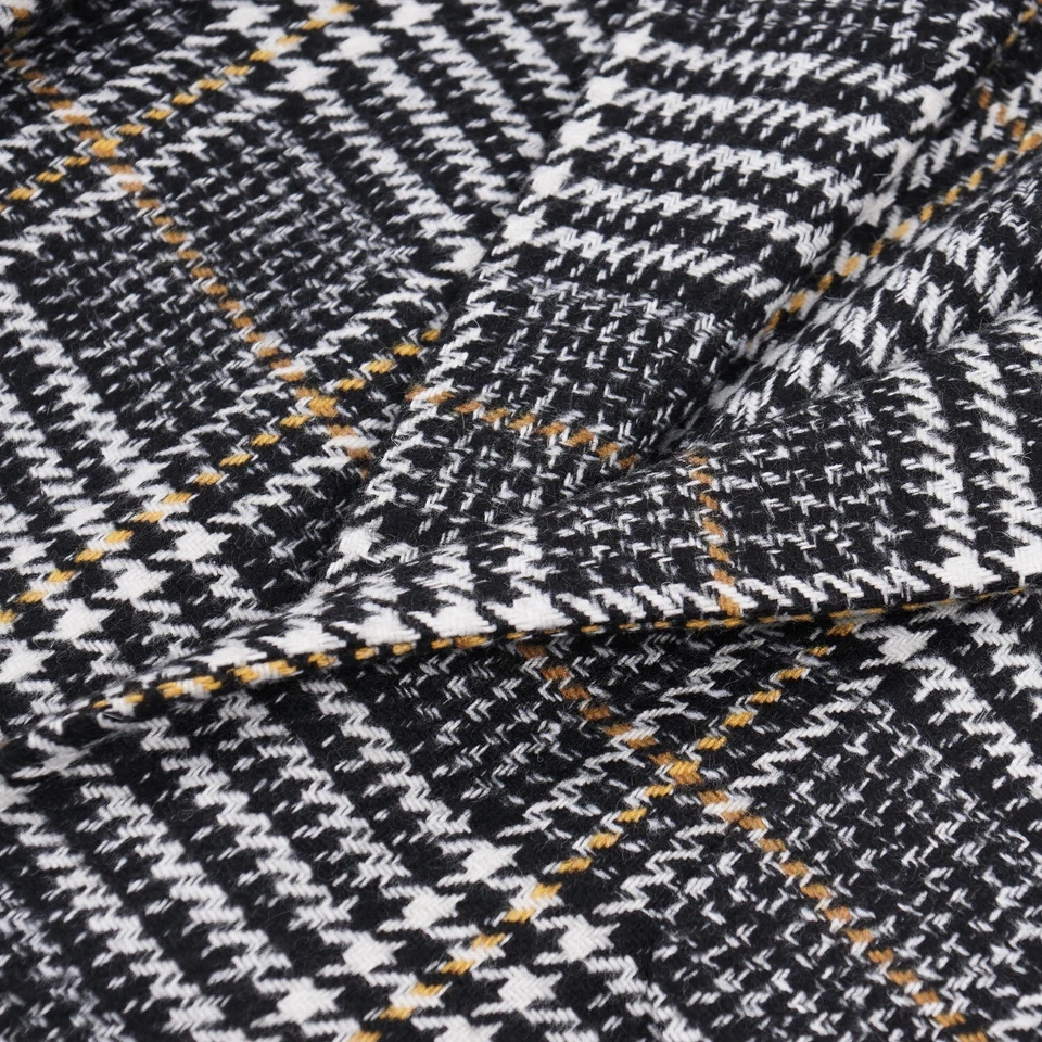 Abrigo deportivo Luigi Borrelli ajuste relajado sin estructura a cuadros en capas 42R nuevo con etiquetas Foto 3 de 4