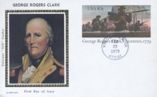 UX78 GEORGE ROGERS CLARK POSTAL CARD - Colorano Silk - Picture 1 of 1