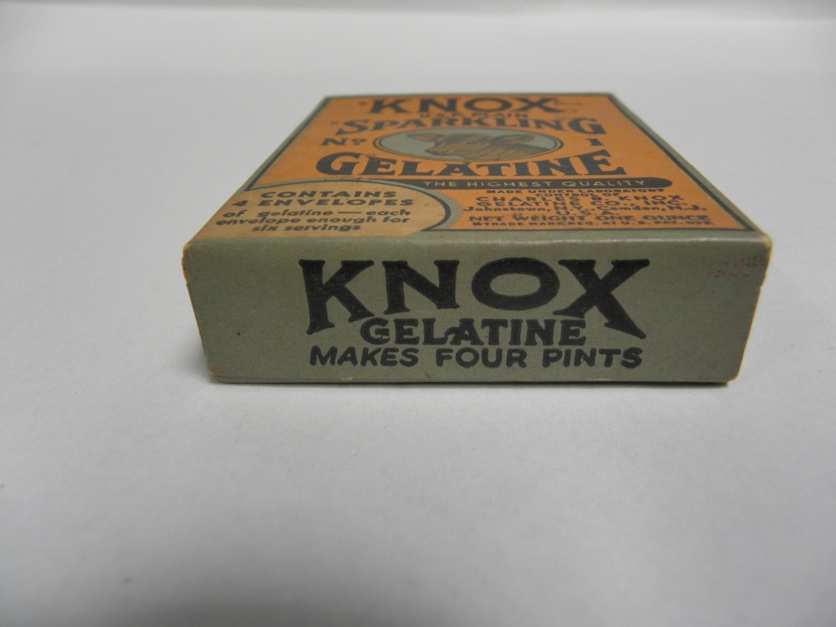 ノックスビル　缶フラット SEALED Vintage Knox Sparkling Brand No. 1 Plain Gelatine Box