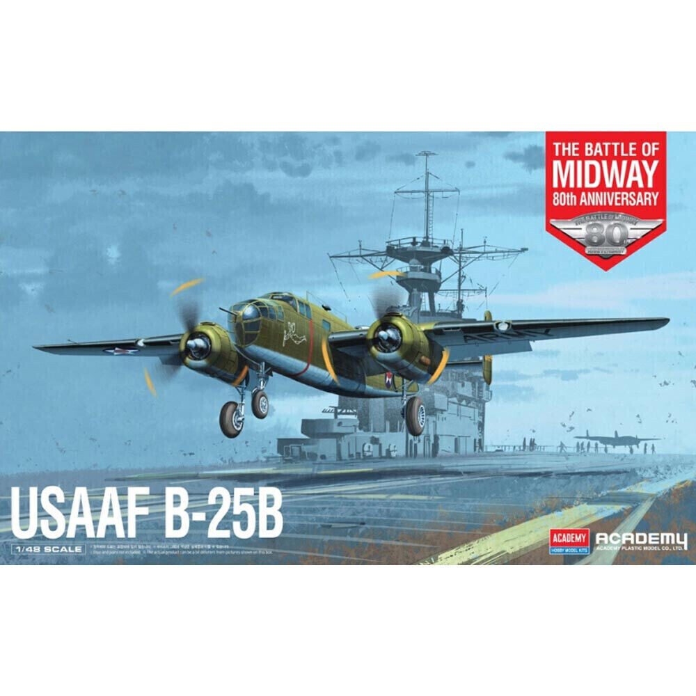 ACADEMY 1:48  KIT AEREO USAF B-25B  THE BATTLE OF MIDWAY 80th Anniversary  12336