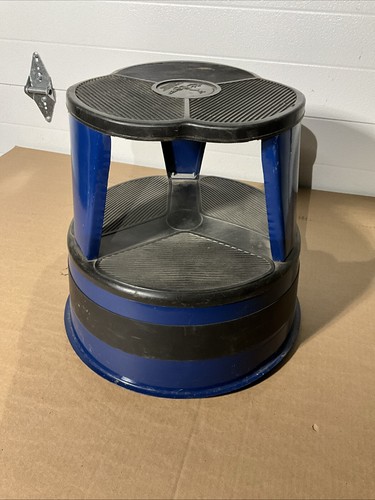 Cramer Kik Step Steel Step Stool Two Step Stool Blue - Picture 3 of 7