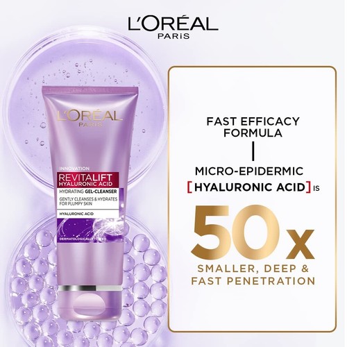 L'Oreal Paris Revitalift Gel Cleanser, Gentle Cleansing and Hydration, 100 ml - Picture 8 of 8