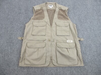 Domke Vest Mens Extra Large Brown Outdoors Fishing Photography Hunting Safari