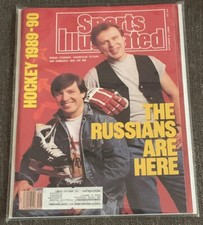 Sergei Starikov/Viacheslav Fetisov Russian Hockey NHL Sports Illustrated 1989