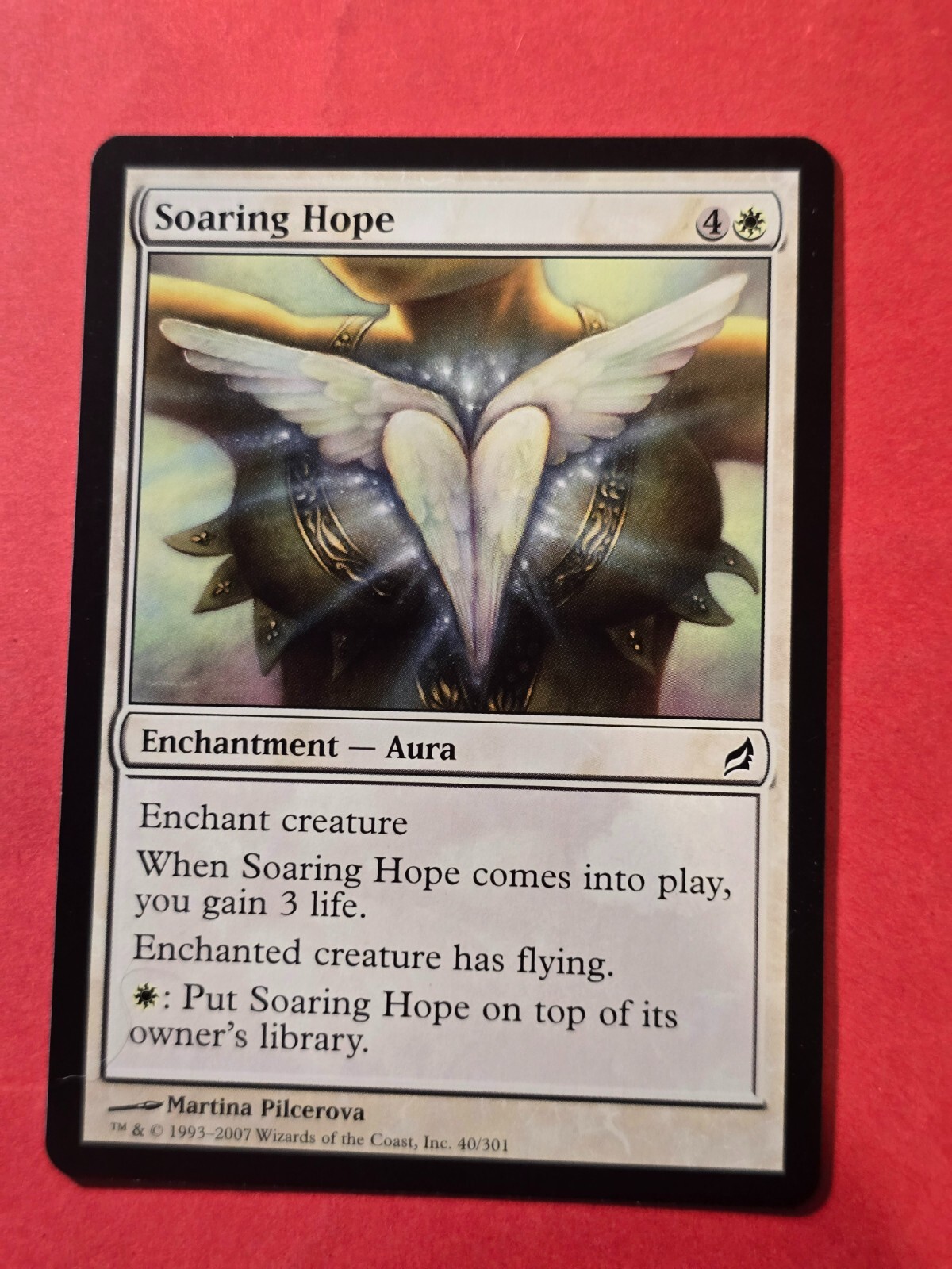 2007 Magic The Gathering Lorwyn #40 Soaring Hope, C, NF, cd2