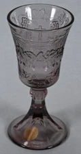 Tiara Goblet Last Supper Indiana Glass Chantilly Light Purple w/ Sticker