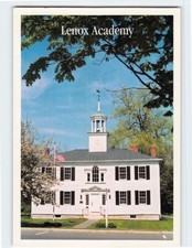 Postcard Lenox Academy (1803) Lenox Massachusetts USA