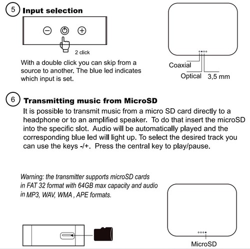 Bluetooth 5.0 Transmitter TV Adapter Sender Optical out Audio Stereo Schwar N0P5 - Bild 7 von 15