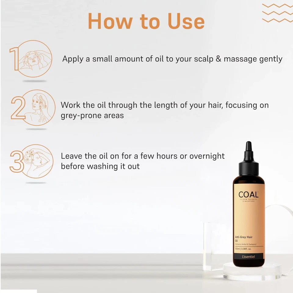 Aceite Anti Canas Cabello con Darkenyl y Amla (100 ml) Previene Sequedad y Encanecimiento Foto 4 de 4