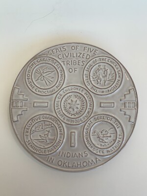 Frankoma Pottery Seals of Five Civilized Tribes of Indians in Oklahoma