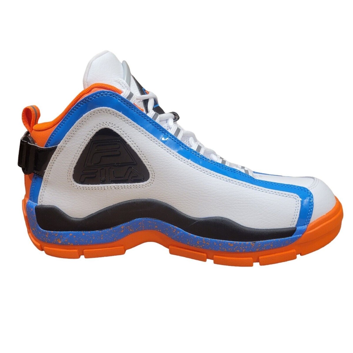 MEN\'S FILA GRANT HILL 2 RETRO BASKETBALL WHITE BLUE ORANGE SZ 11.5 Fila Men main image 2