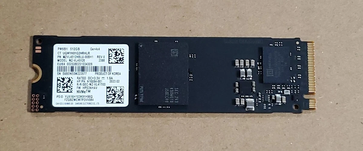 Samsung 512GB M.2 PM9B1 NVMe Gen 4x4 80mm SSD MZ-VL45120 N16684 