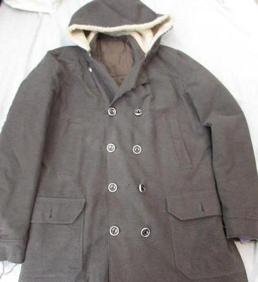 LOVE MOSCHINO mens Med army green peace sign Sherpa hood coat jacket NEW 