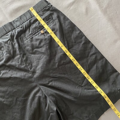 Vintage Cutter & Buck Shorts Mens Size 38 Waist Black Chino Flat
