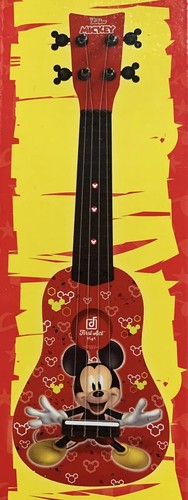 Disney Mickey Mouse Red Ukulele First Act Mini-Ukulele Guitar Perfect Gift 20" - 第 2/13 張圖片