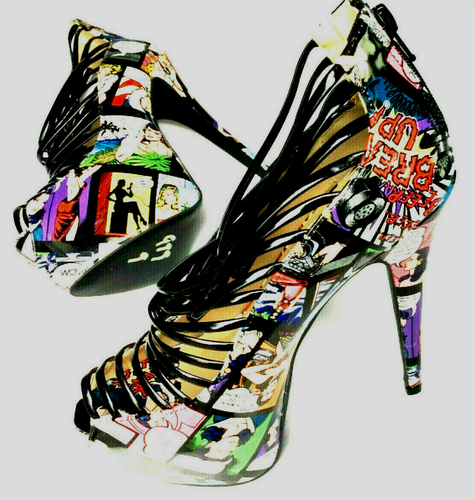 Comic High Heel Stiletto Pumps Shoes Size 10 - 第 1/9 張圖片