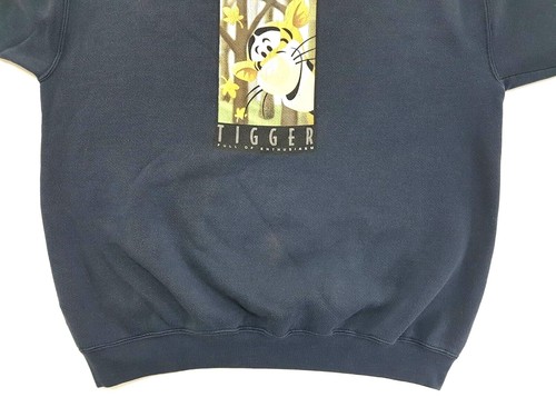 Vintage Tigger Crewneck Sweatshirt Distressed Navy Size XL Disney Sweater - Picture 7 of 11