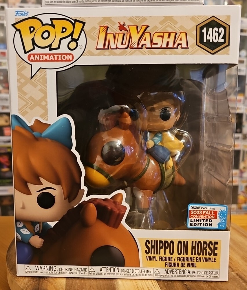 Funko Pop Inuyasha Shippo On Horse #1462 & Kirara #3111 Bundle