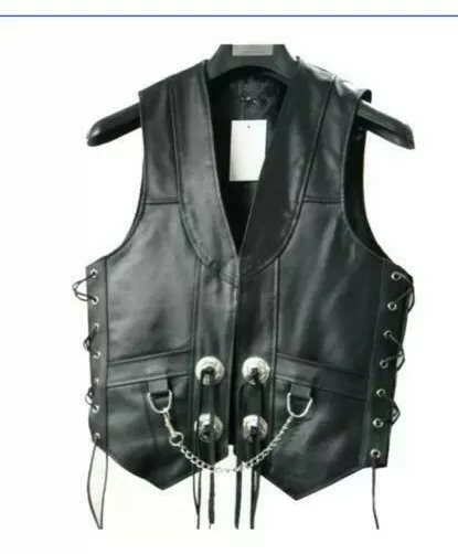 Leather vest chains clearance