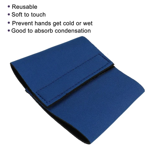NEW Neoprene insulated reusable coffee cup sleeve for 12oz-24oz blue - Picture 5 of 6