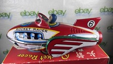 Vintage 1950's Rocket Racer Friction Tin Toy Bran with box - MF 735