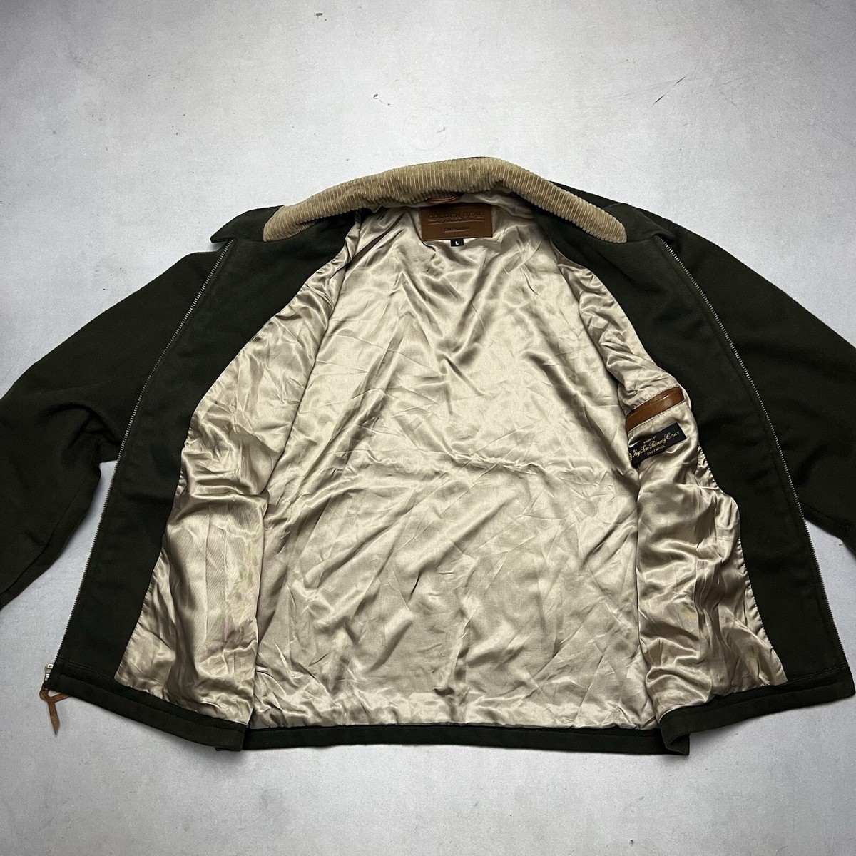 【GOLDEN BEAR】 Checker Board Patterned Half Zip Anorak Golden Bear Sample Barracuda Lux Wool Jacket Coat Italy L