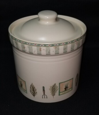 Pfaltzgraff Naturewood Canister Lid Garden Tools 502 Made in