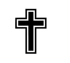 Cross Vinyl Die Cut Decal Sticker - Jesus Christ Christian Religious God Church