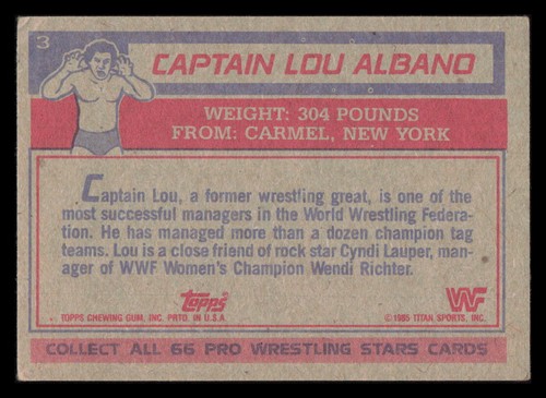 1985 Topps WWF WWE World Wrestling Federation Trading Cards You Pick READ - Picture 9 of 75