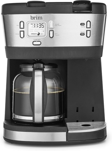 brim Trio Multibrew System, 12 Cup Programmable Coffee Maker, Brews a 6oz - Picture 2 of 7