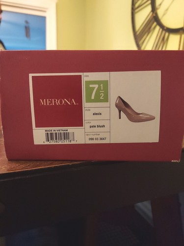 Merona Women's Shoes Size 7.5 Color Pale Blush High Heel - Picture 6 of 6