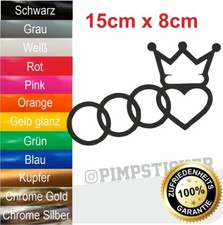 2 Auto Aufkleber Audi Lover Turbo Tuning Sticker RACE Styling Tiefergelegt JDM