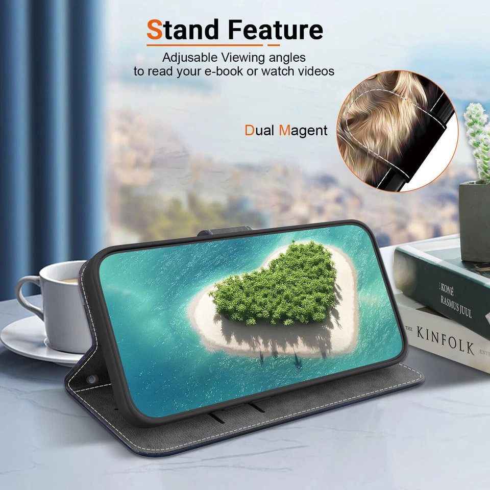 Butterfly Flower Cat Lion Bear Wallet Cover Case For Google Pixel 5 6 Pro 4A 5A - Image 4 of 4