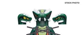 NEW Lego Ninjago Dark Green ACIDICUS SNAKE HEAD Serpent Figure Minifig Head 9450