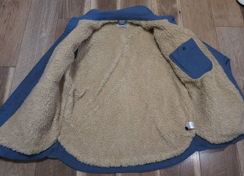 Everlane Men's Blue The ReNew Fleece Lined Heavyweight Overshirt Shacket Sz S - Picture 5 of 12