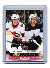 2022-23 Upper Deck UD Canvas C240 Dylan Guenther Jake Sanderson Young Guns CL YG
