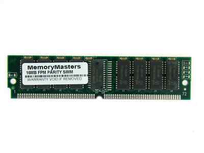 2x Barrettes Mémoire SIMM 16 Mo 4Mx36 FPM 72 Broches Parité 60ns/70ns - Occasion Testée Fonctionnelle