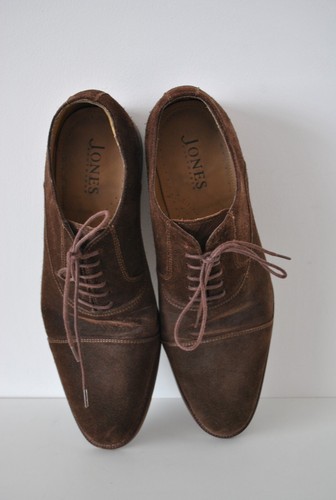 Brown suede-leather lace up men MATTHEW derby shoes size 9 (43) Jones Bootmaker - 第 4/6 張圖片