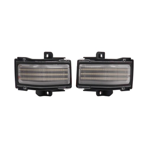 Sequential Clear LED Mirror Lights For 17-23 Ford Super Duty F250 F350 F450 F550 - Picture 3 of 12